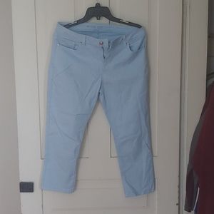 Pale blue Michael Kors Capri's